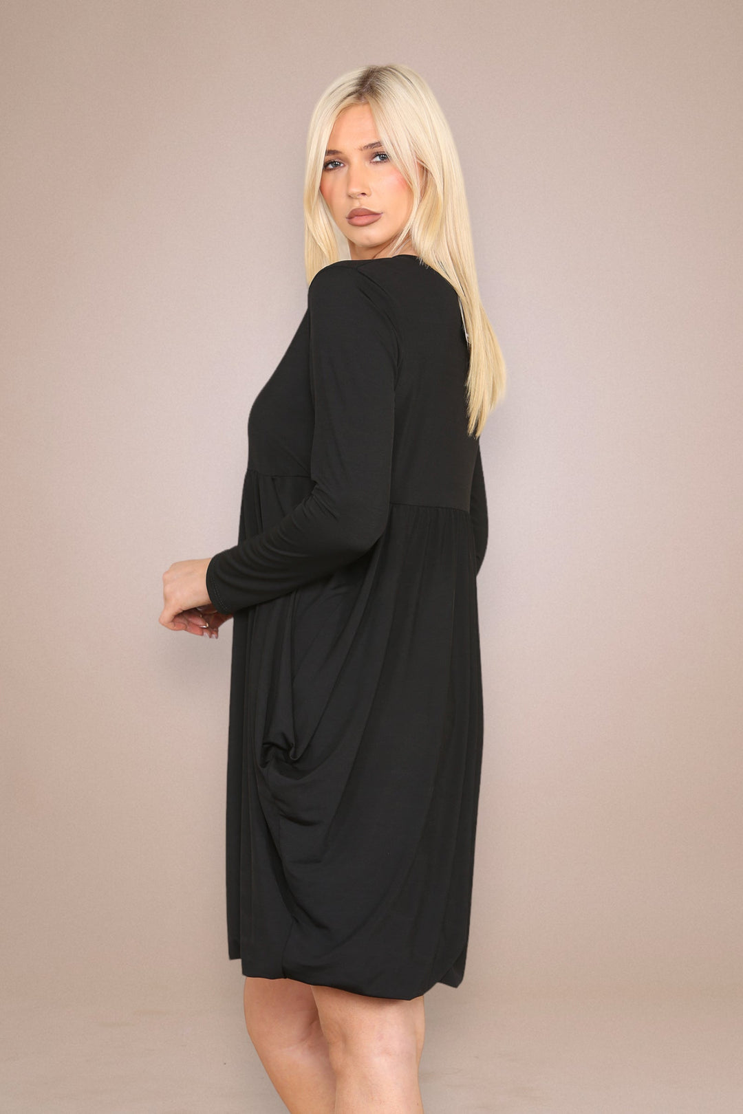 KM Plain Magic Dress - jqwholesale.com