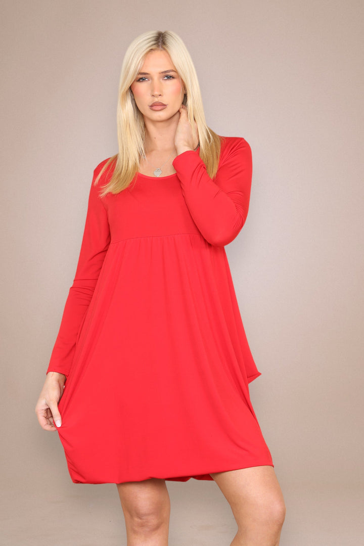 KM Plain Magic Dress - jqwholesale.com