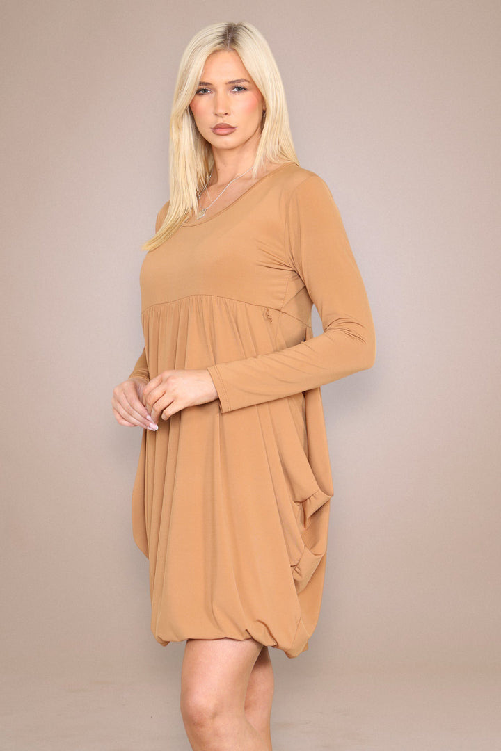 KM Plain Magic Dress - jqwholesale.com