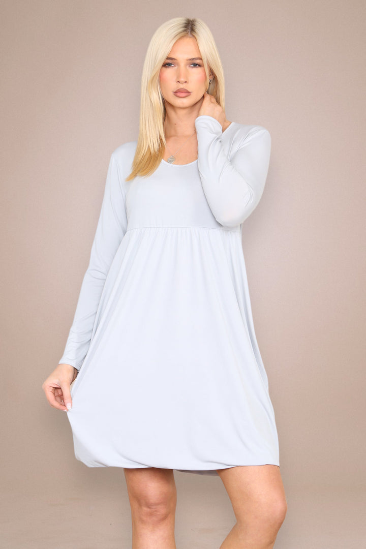 KM Plain Magic Dress - jqwholesale.com