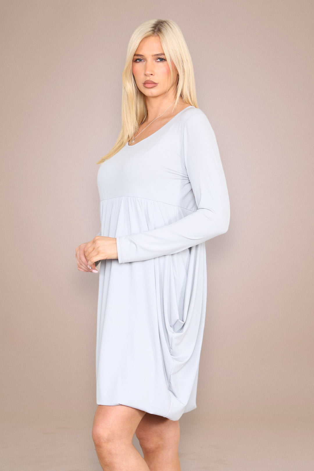 KM Plain Magic Dress - jqwholesale.com