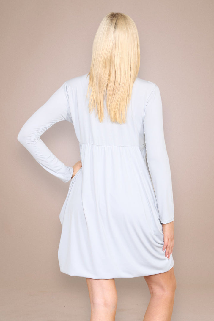 KM Plain Magic Dress - jqwholesale.com