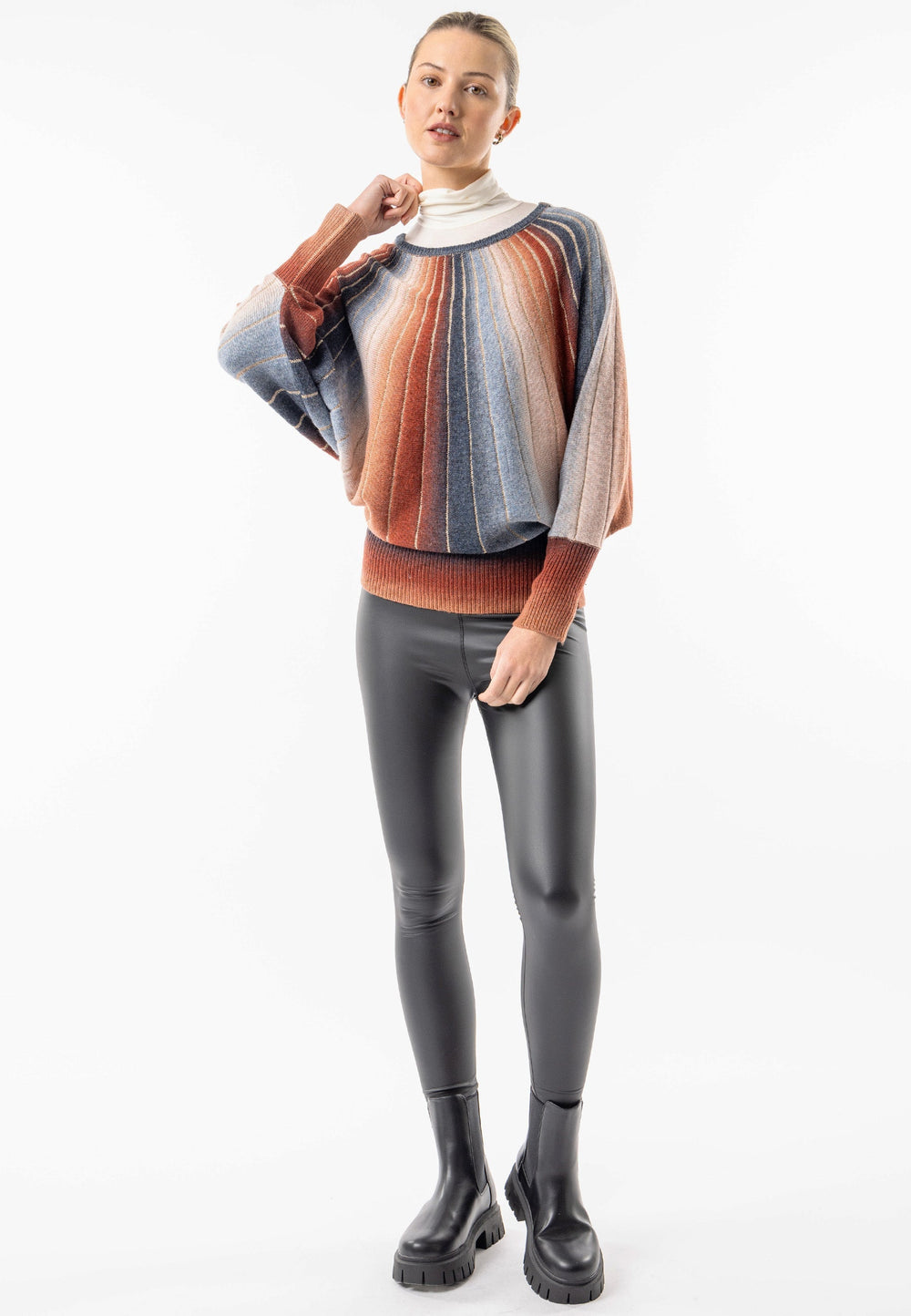(3P. PACK) Californian Batwing Knit Jumper - jqwholesale.com