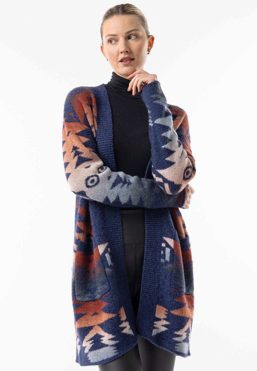 (2P. PACK) Californian Knit Longline Open Cardigan - jqwholesale.com