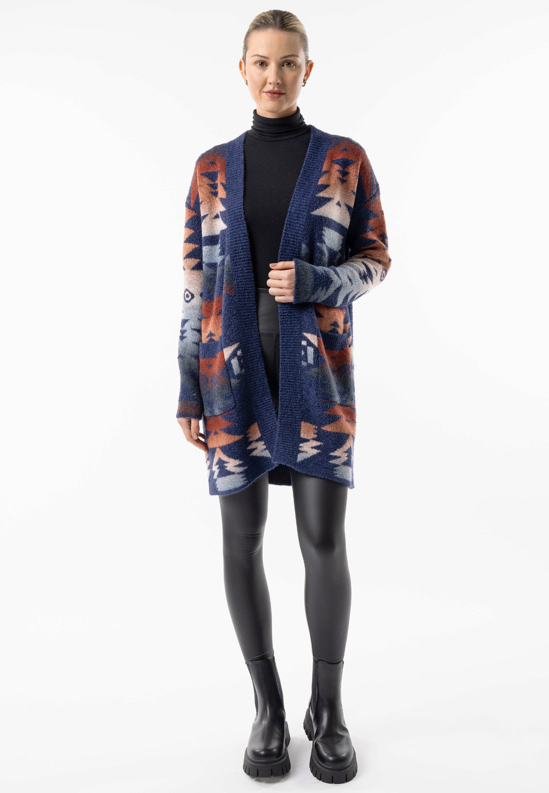 (2P. PACK) Californian Knit Longline Open Cardigan - jqwholesale.com