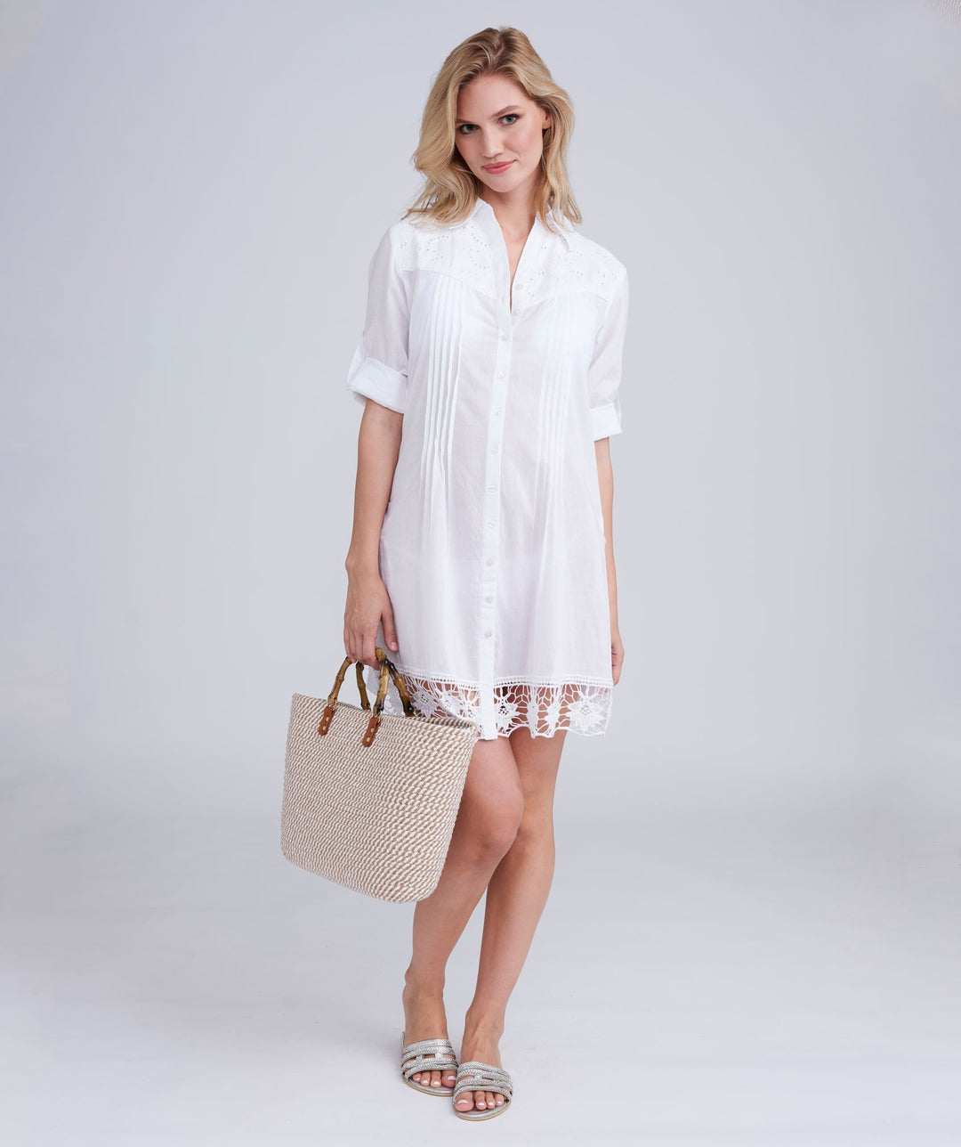 Pamplona Dress - Ivory - jqwholesale.com