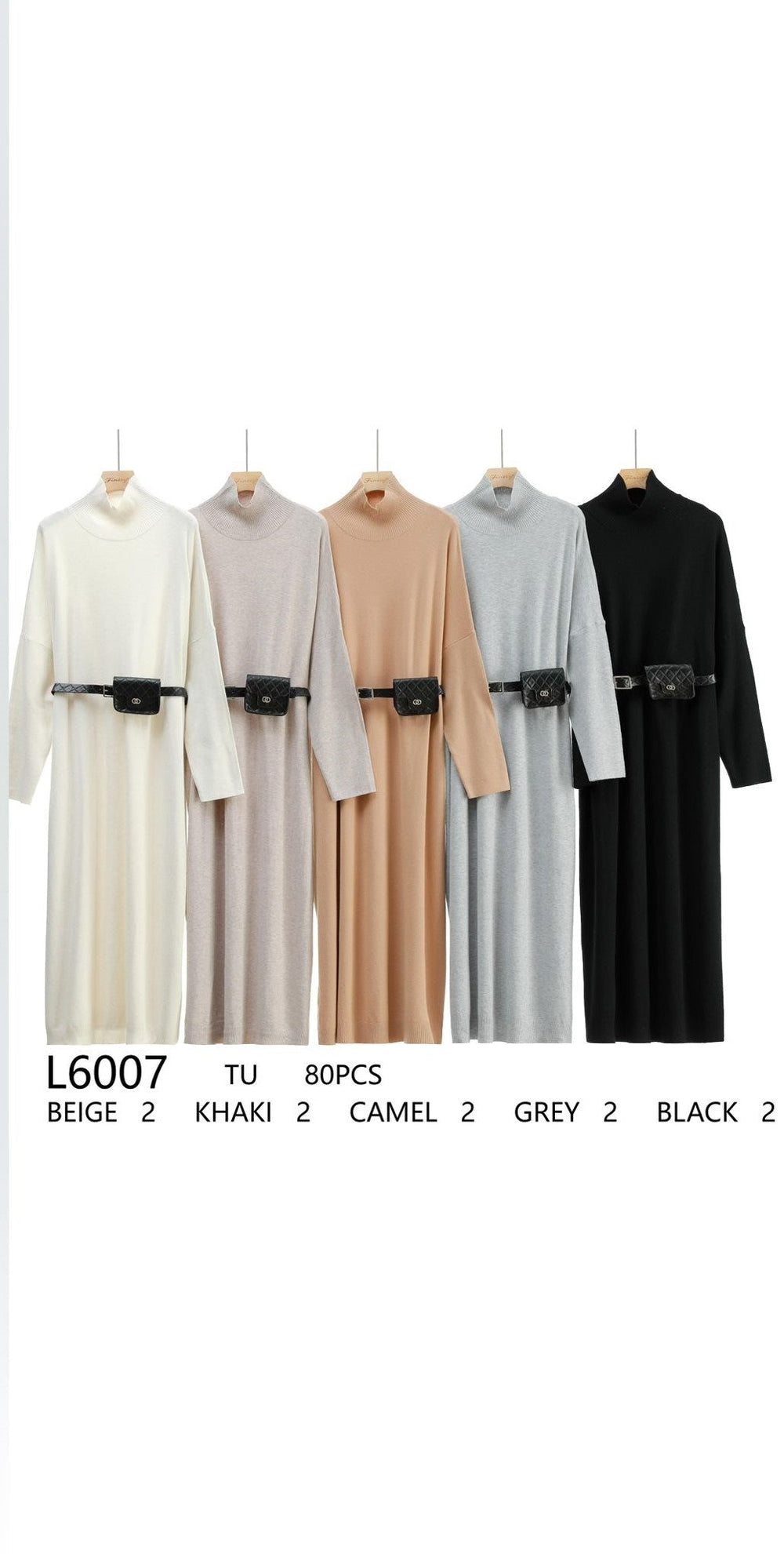 Maxi Fine Crossover CC Bag Knitted Dress - jqwholesale.com