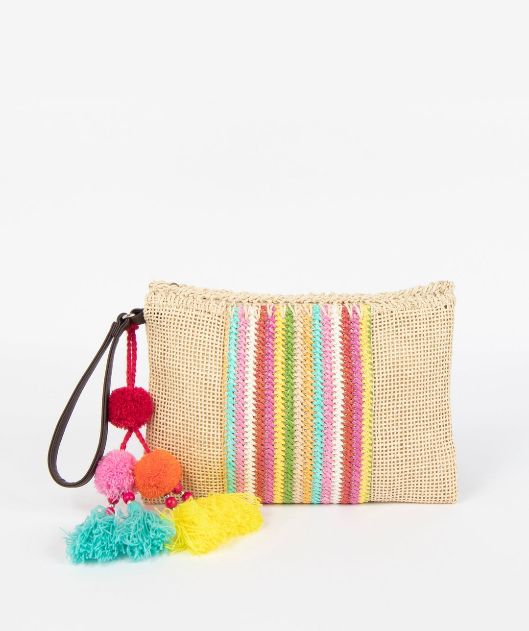 Rainbow Clutch - Natural - jqwholesale.com