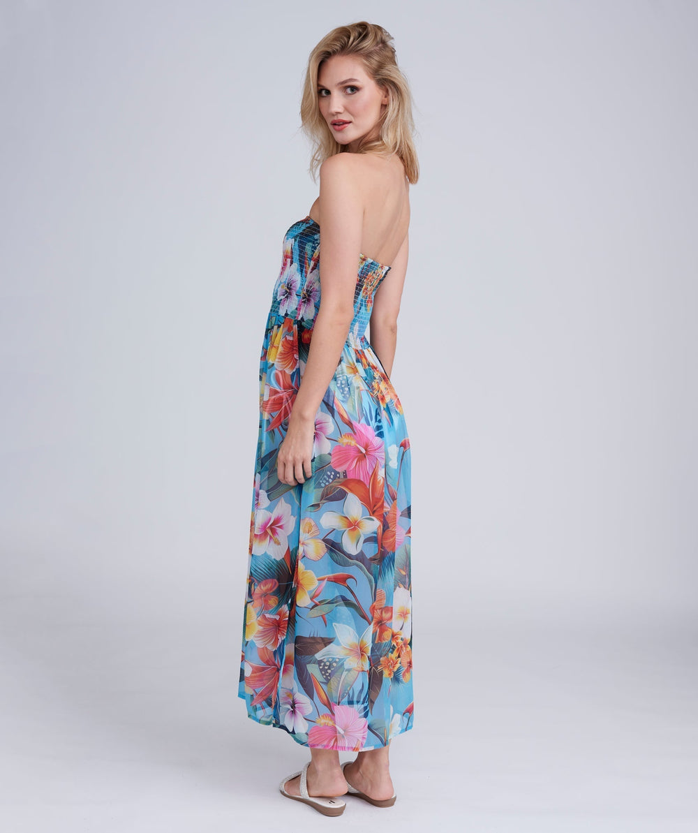 Ravella Maxi Dress - Blue - jqwholesale.com