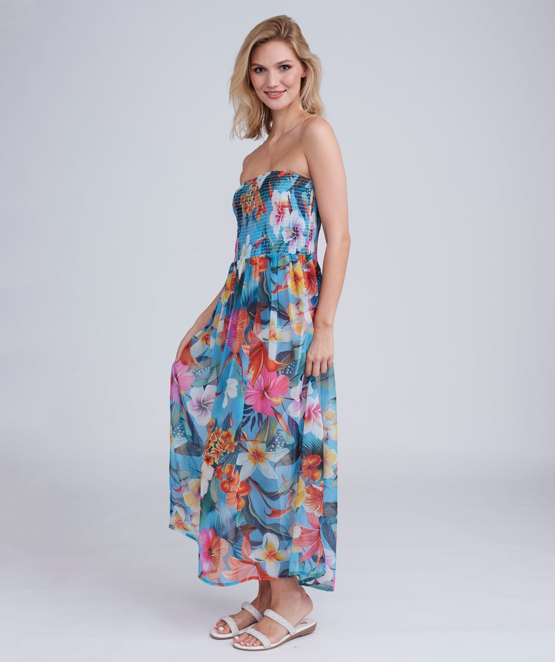 Ravella Maxi Dress - Blue1 - jqwholesale.com
