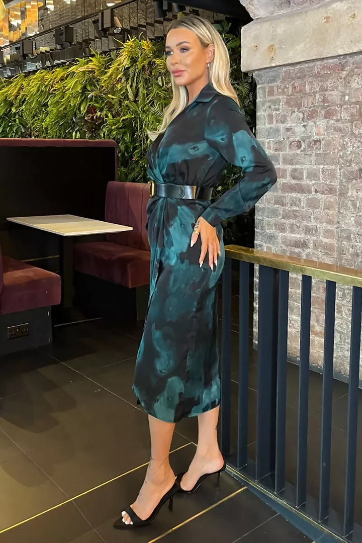 1753103372_Teal-And-Black-Smudge-Print-Belted-Wrap-Midi-Shirt-Dress-4_800x