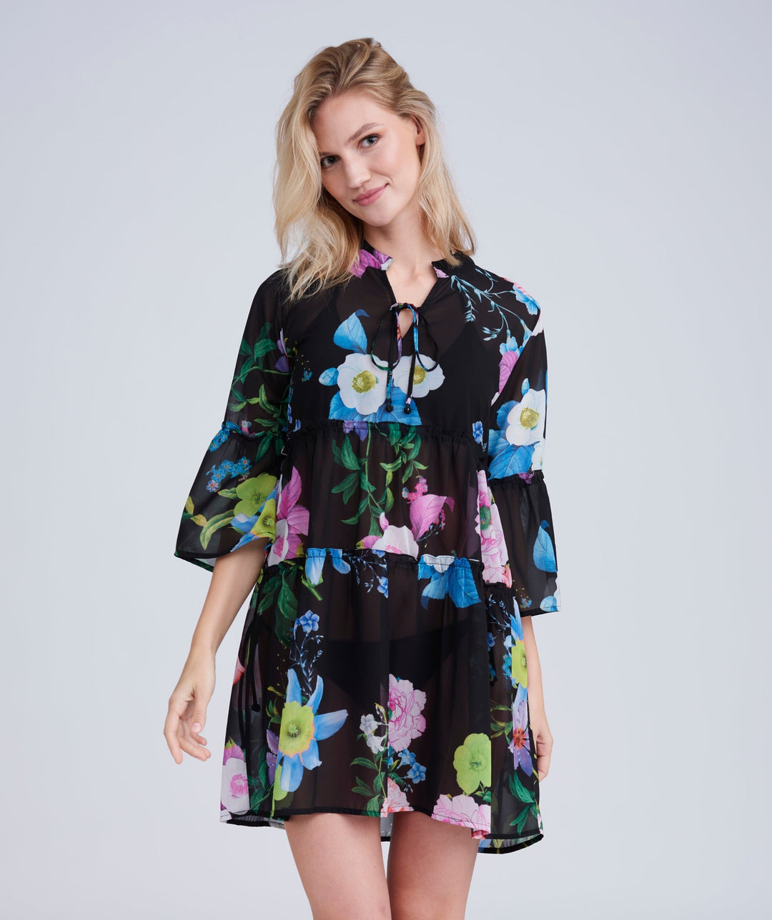 Samba Dress - Black/Pink - jqwholesale.com