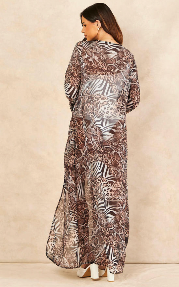 Summer Maxi Tunic / Kaftan with Tie - jqwholesale.com
