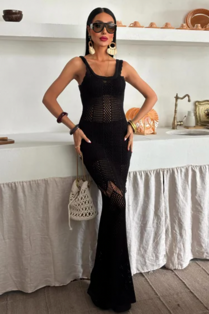 Sleeveless Maxi Knitted Dress 2762