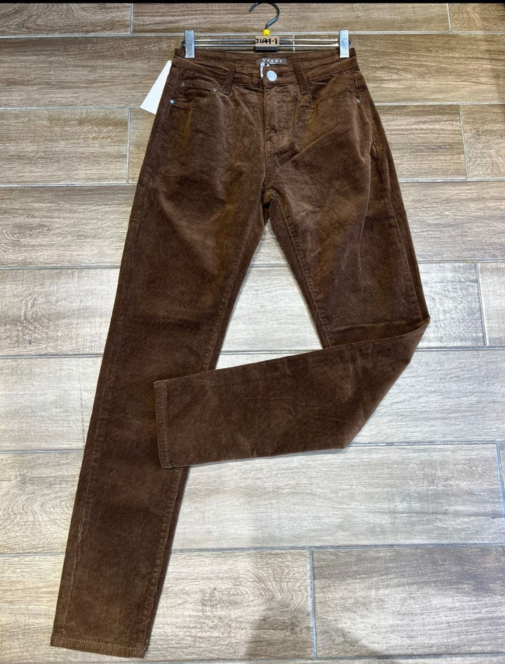 (5P.PACK) Cord Bi Stretch Voggo Jeans - jqwholesale.com