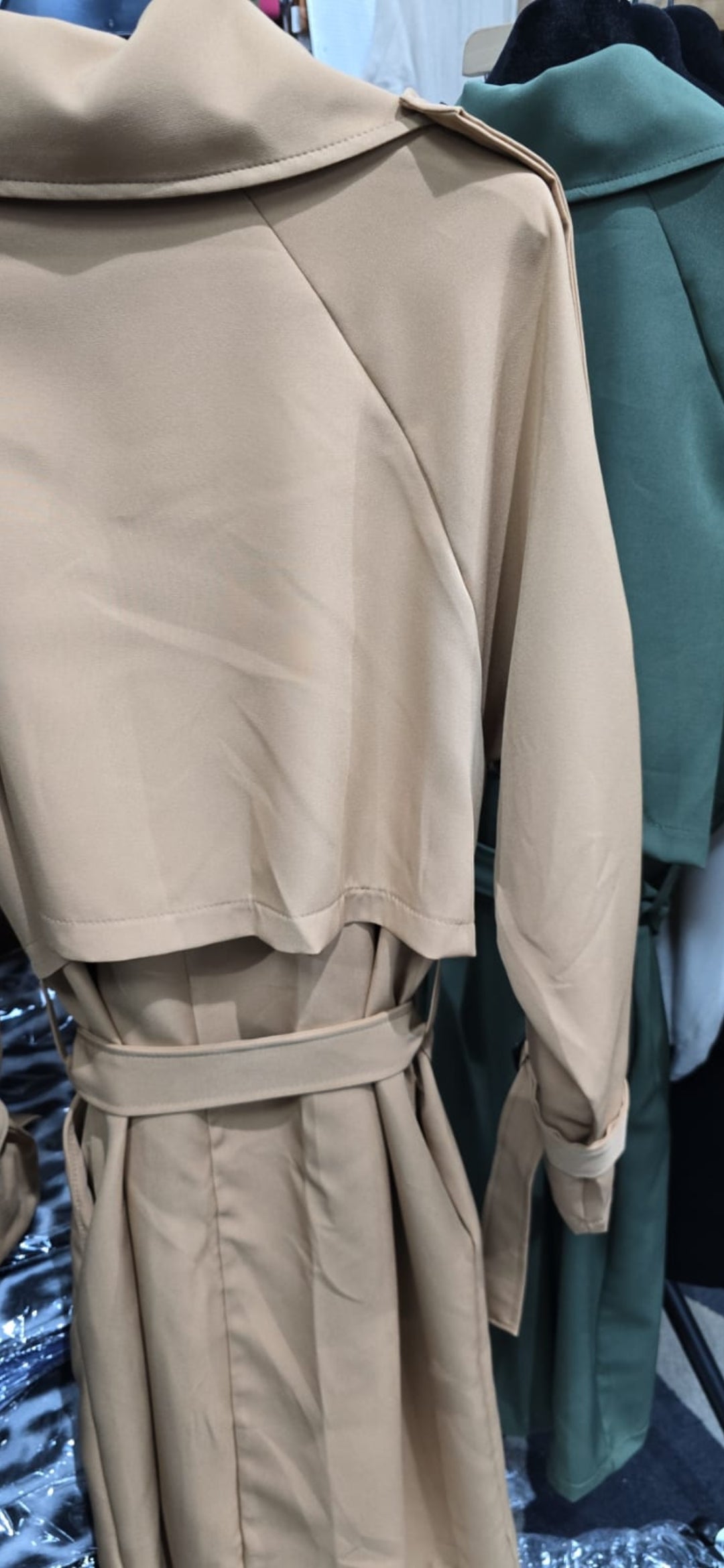 (2P.PACK) Trench 6 Button Coat - jqwholesale.com