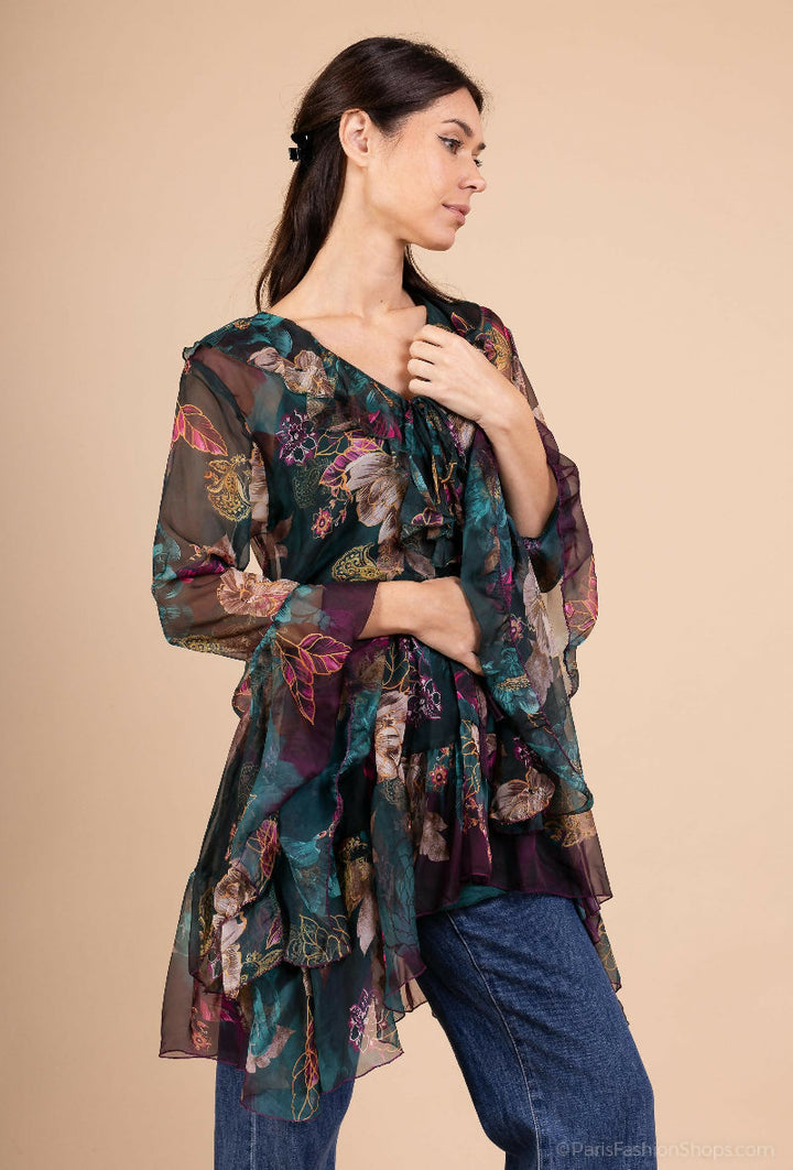 Light Chiffon Tiered Mini Dress