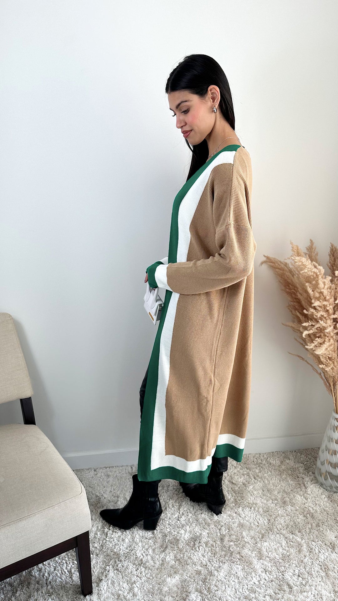 Longline ColourBlock Cardigan - jqwholesale.com