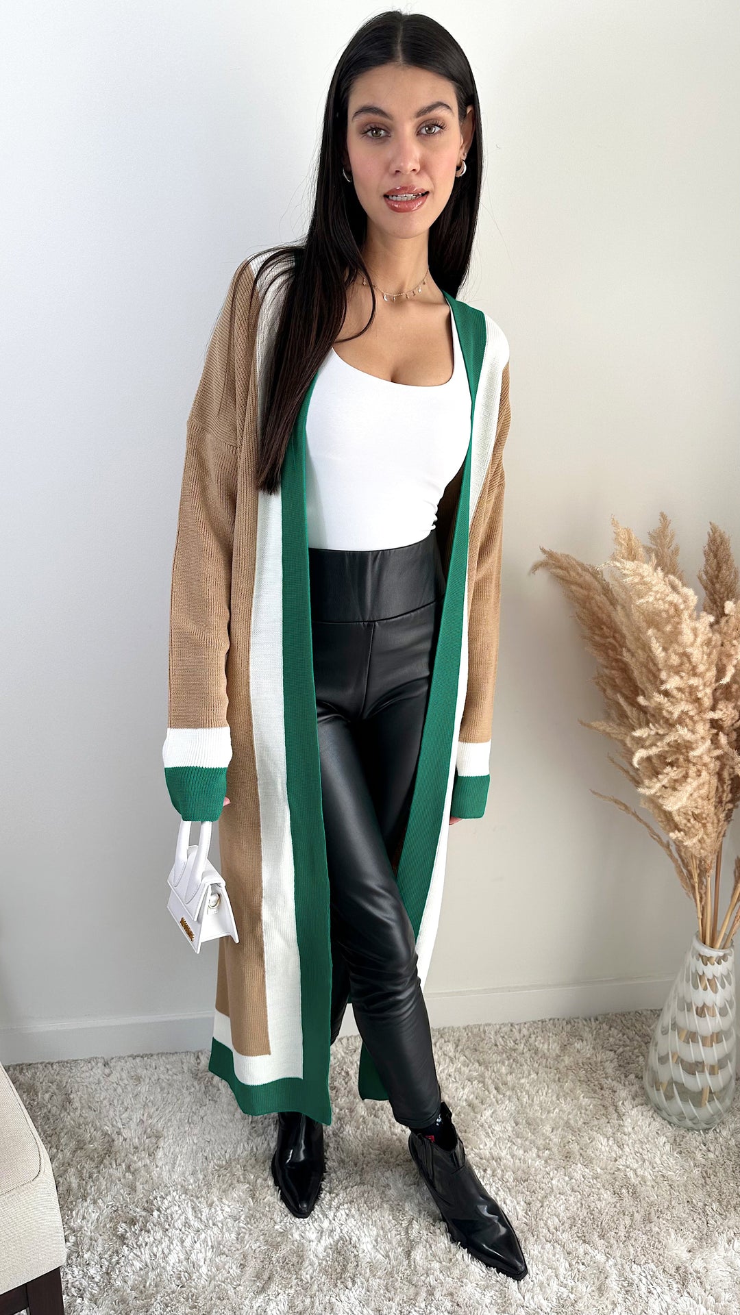 Longline ColourBlock Cardigan - jqwholesale.com