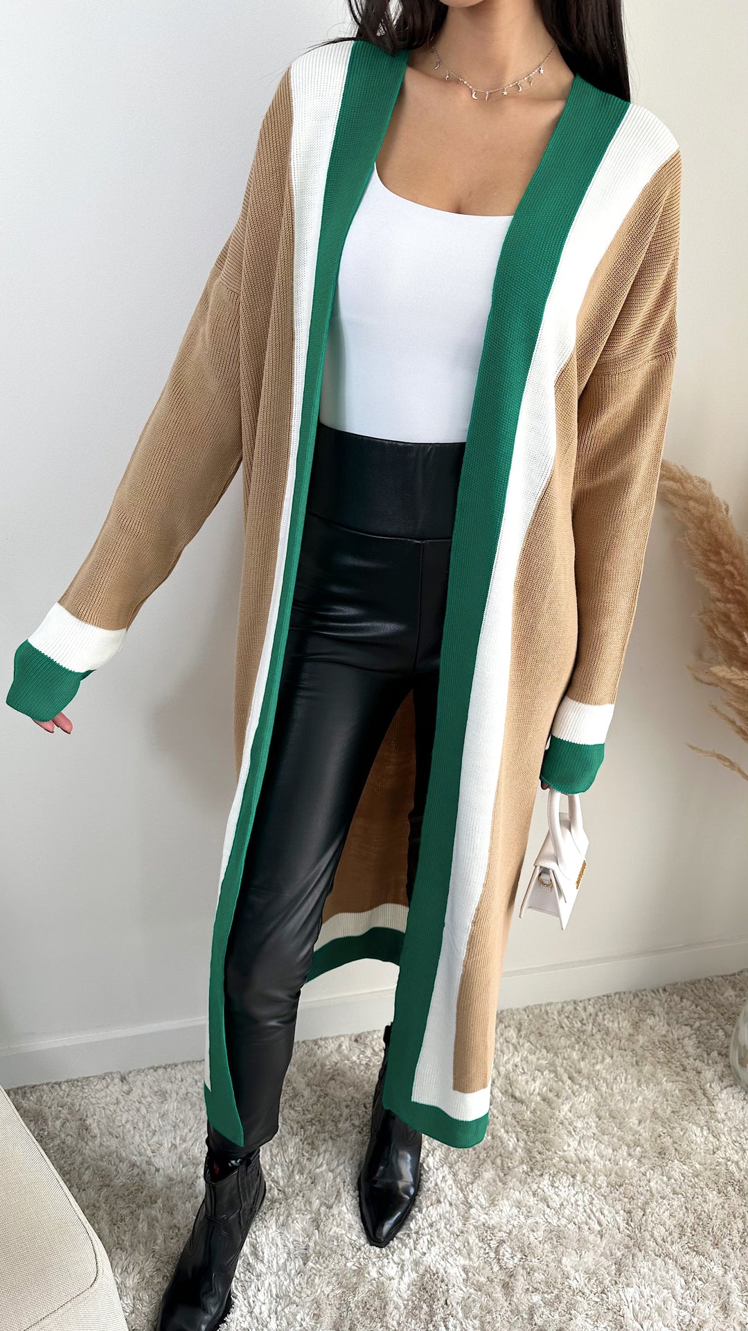 Longline ColourBlock Cardigan - jqwholesale.com
