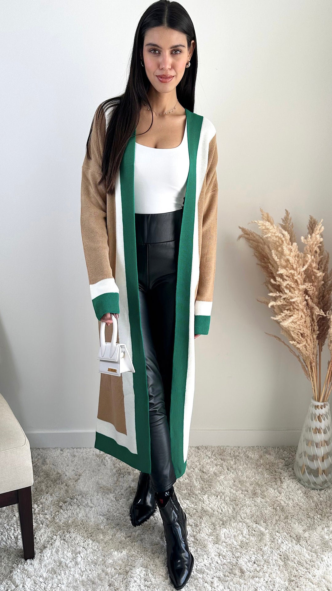Longline ColourBlock Cardigan - jqwholesale.com