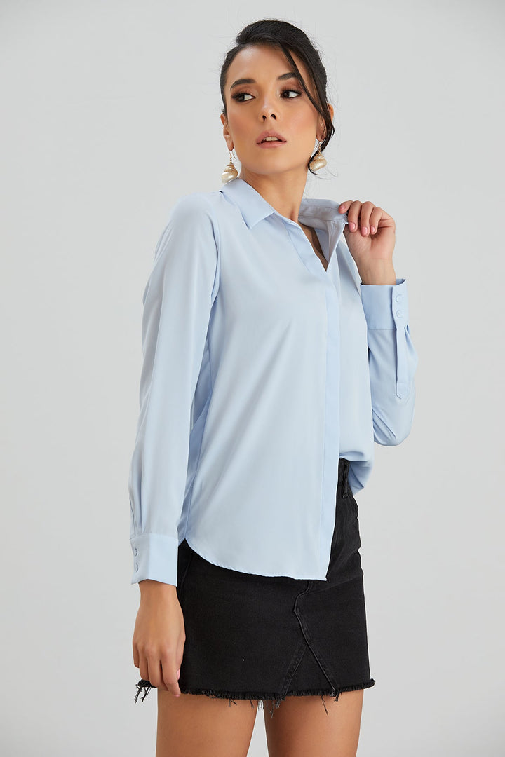 Baby Blue Classic Shirt - jqwholesale.com