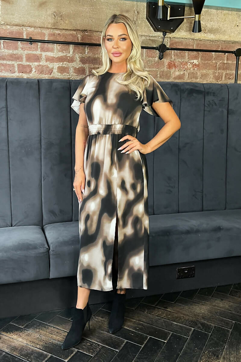 1753119002_Brown-Watercolour-Print-Flutter-Sleeve-Midi-Dress-1_800x