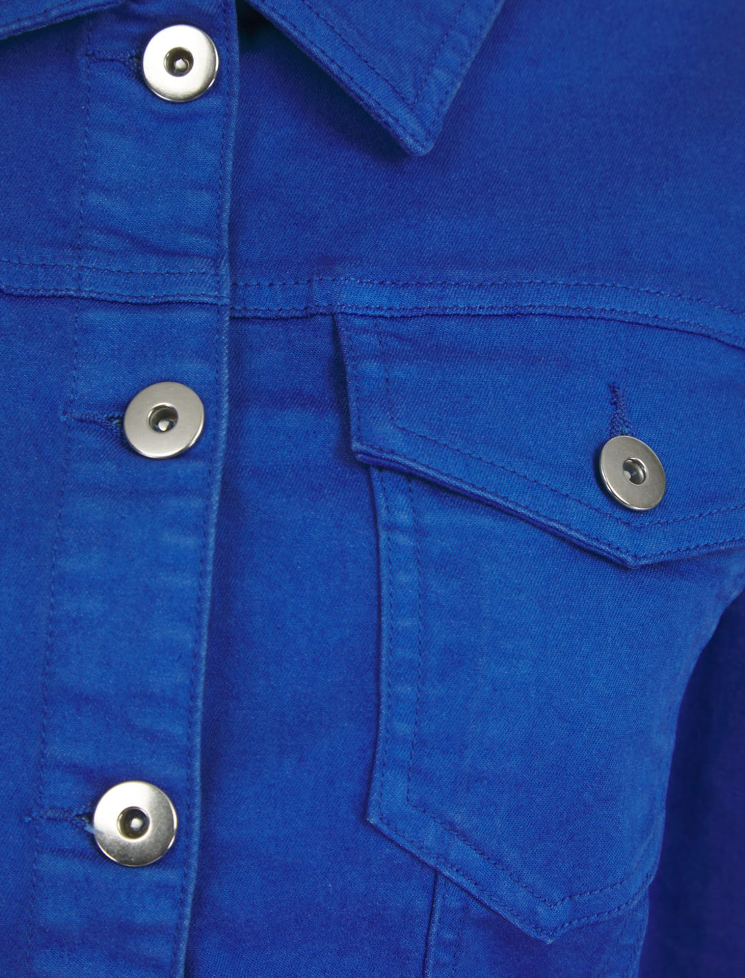 (7P.PACK) Royal Blue Denim Cotton Stretch Jacket - jqwholesale.com