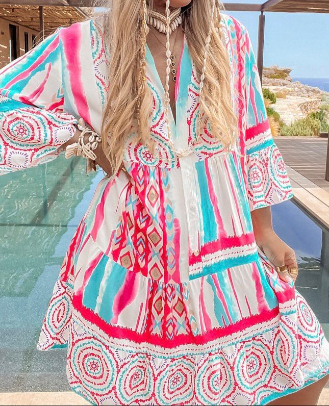 Sherbet Smock Tunic Dress (2P.PACK-ONE SIZE) - jqwholesale.com