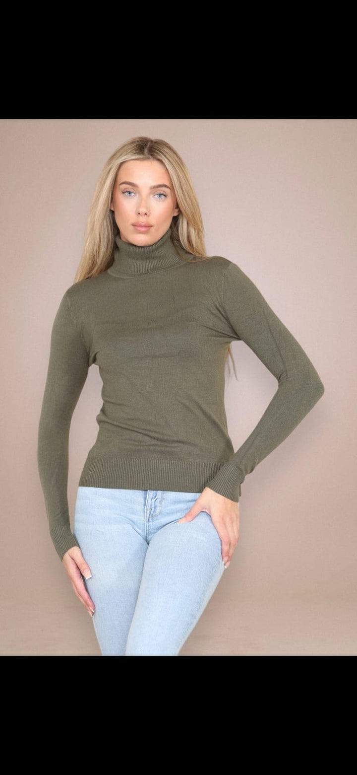 (2p.pack) Classic Polo Neck Knit Sweater - jqwholesale.com