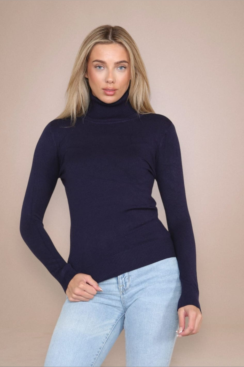 (2p.pack) Classic Polo Neck Knit Sweater - jqwholesale.com