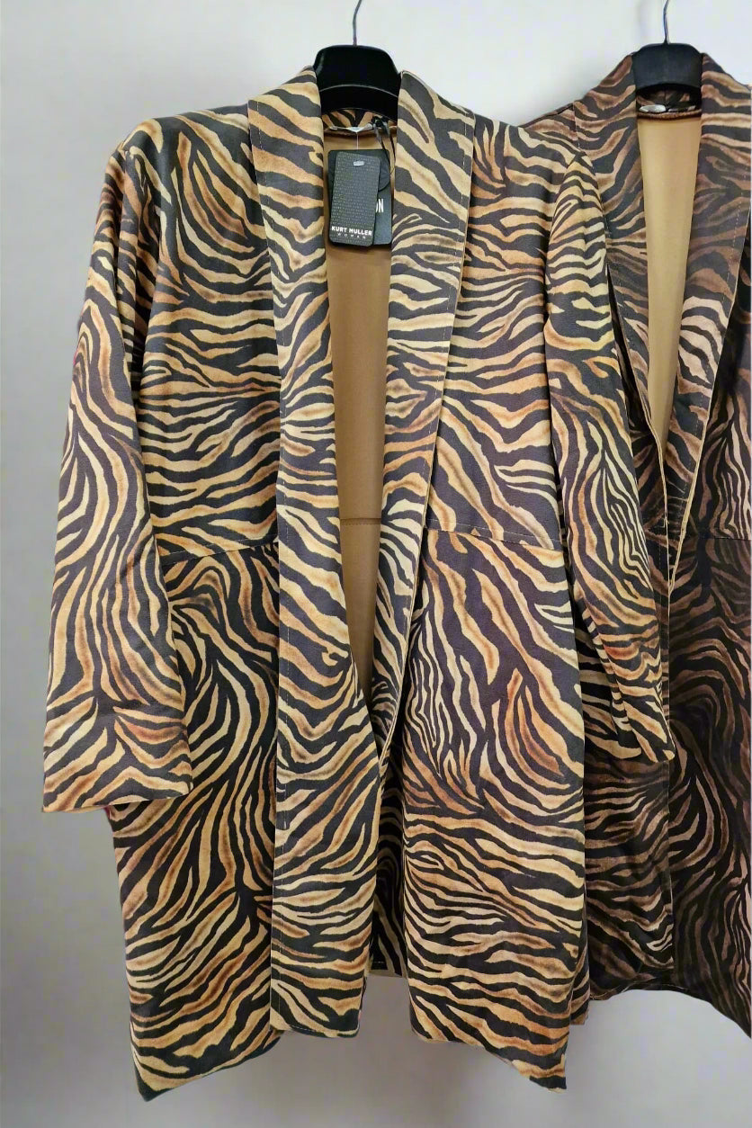 Zuri Zebra Soft Suedette Coat - jqwholesale.com