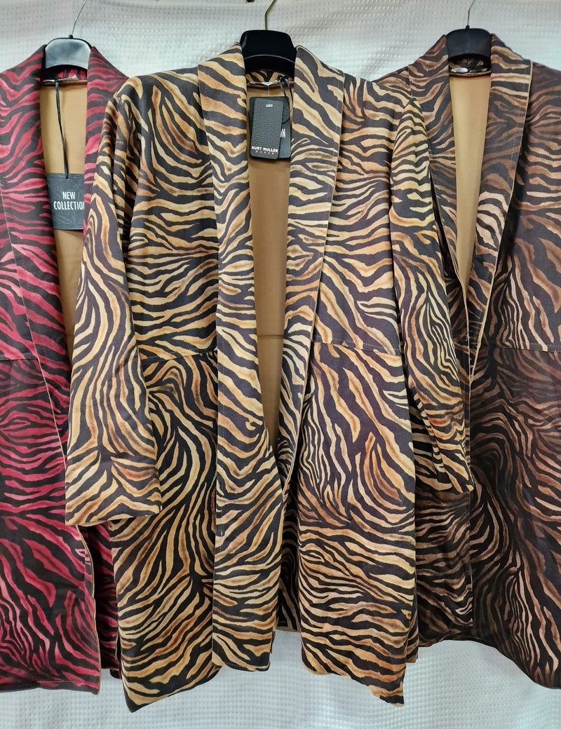 Zuri Zebra Soft Suedette Coat - jqwholesale.com