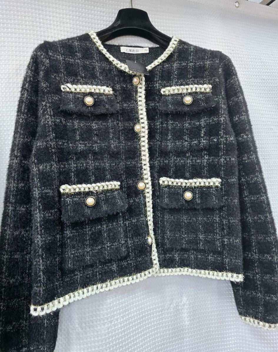 (2P.PACK) Pearl Button 4 Pocket Cardigan - jqwholesale.com