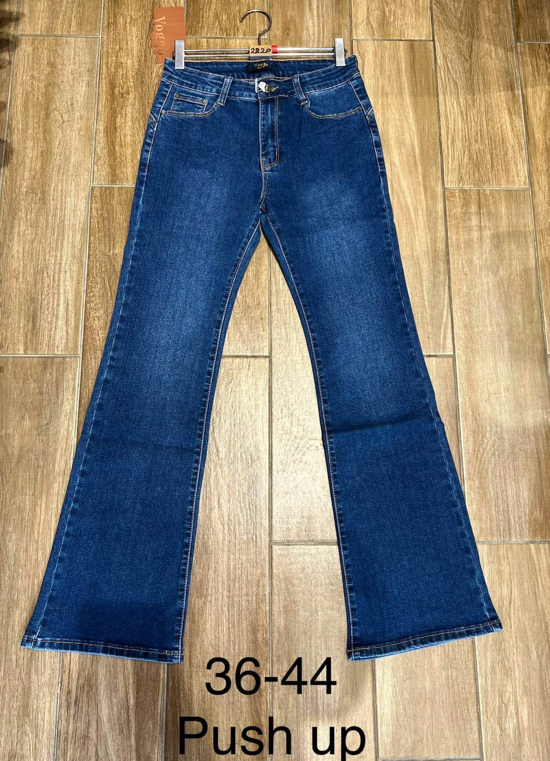 (5P.PACK) Wide Leg Indigo Voggo Jeans - jqwholesale.com