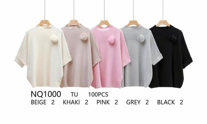 Turtle Neck Knit Jumper - jqwholesale.com
