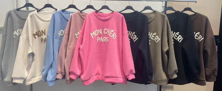 Mon Cheri Paris Cotton Sweat Top - jqwholesale.com