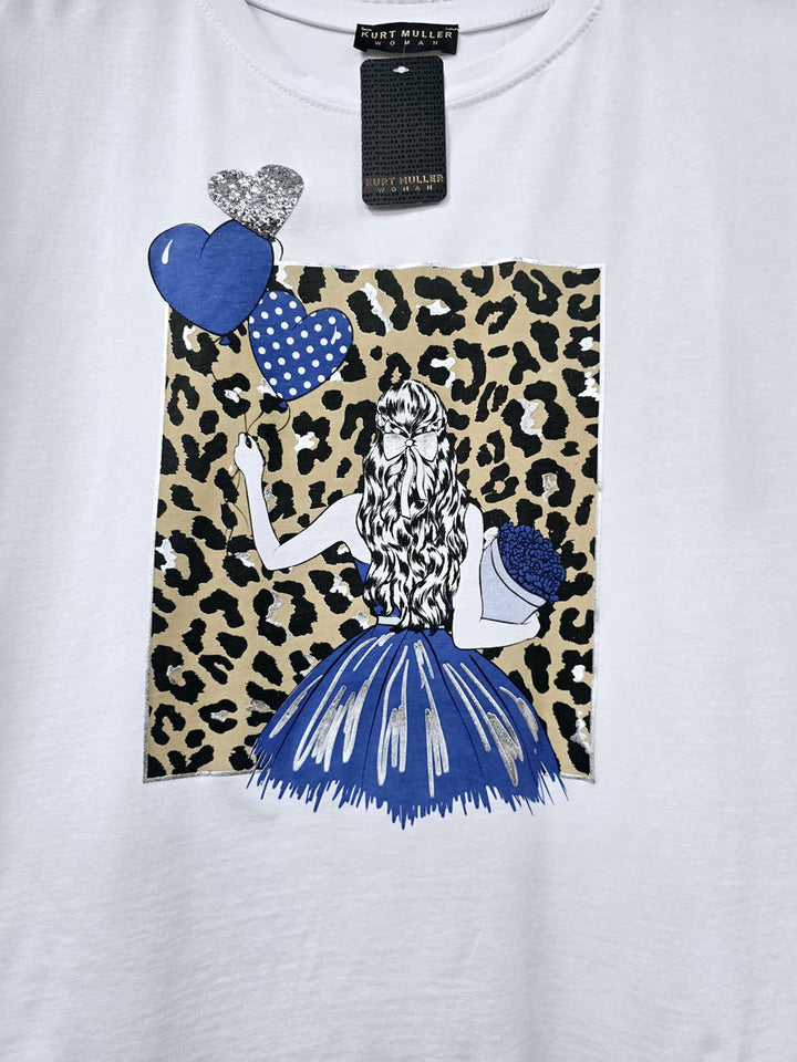 Leopard Lady Cotton T-Shirt Top - jqwholesale.com