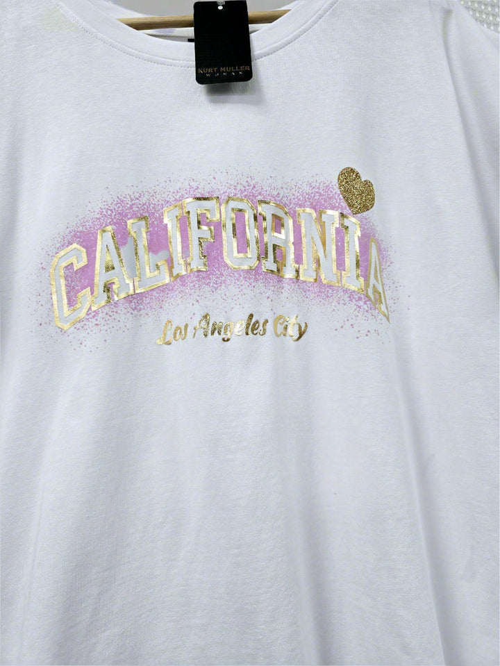 California Slogan Cotton T-Shirt Top - jqwholesale.com