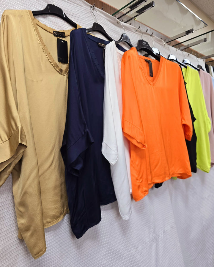 V Sateen Vintage Top - jqwholesale.com