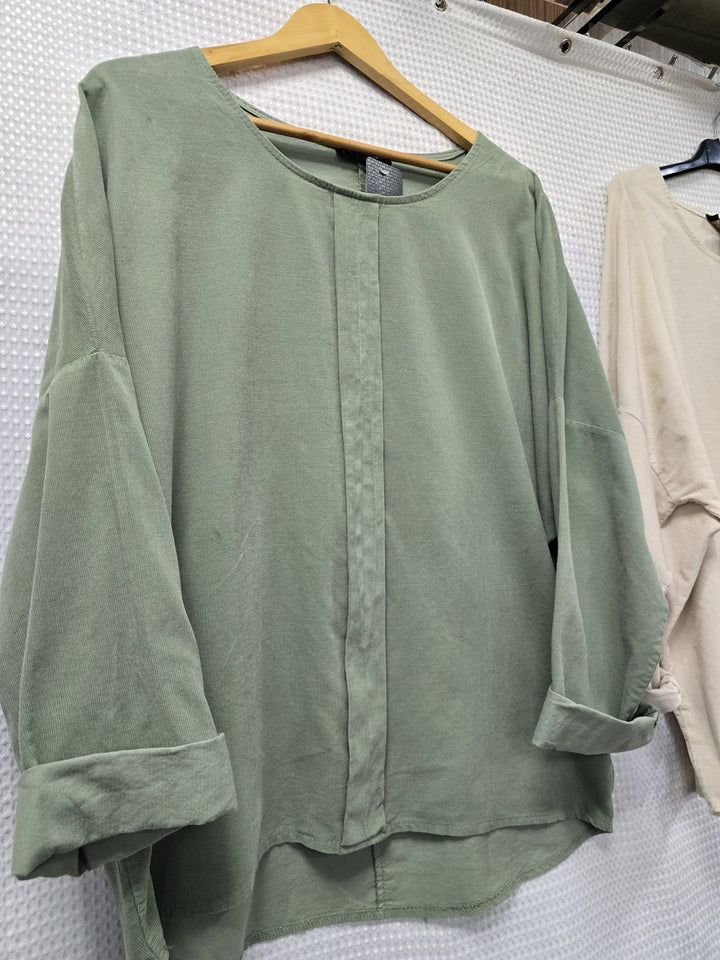 Ribbed Velvet Tunic - jqwholesale.com