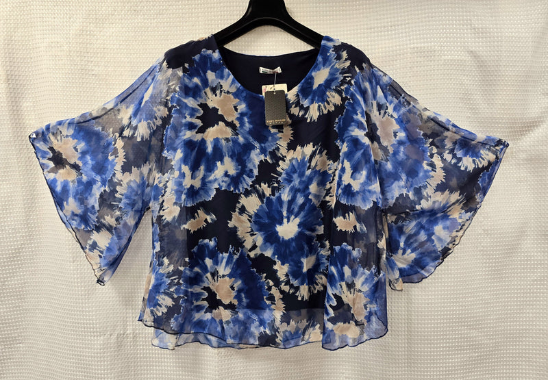 Tye Dye Silky Blouse - jqwholesale.com