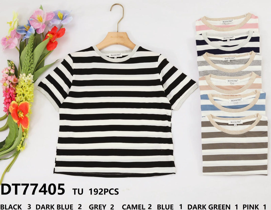 Classic Striped T-shirt - jqwholesale.com