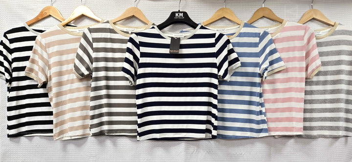 Classic Striped T-shirt - jqwholesale.com