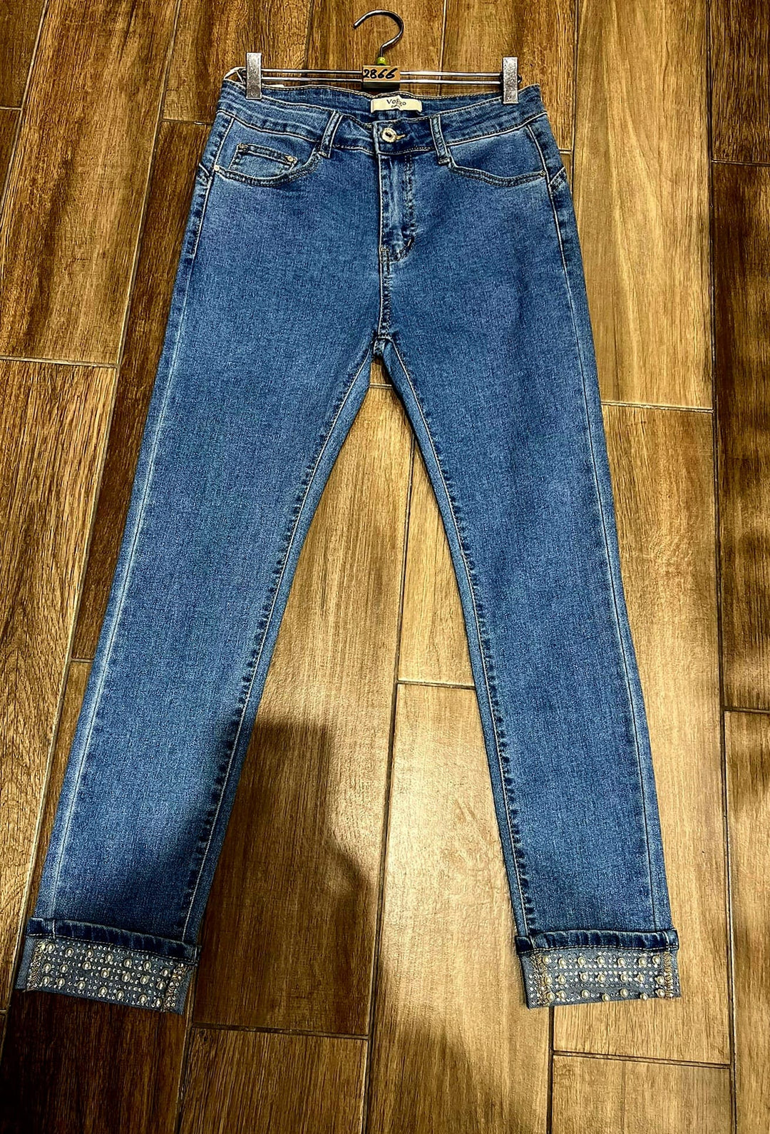 Pearl Turn Up Stretch Jeans (5P.PACK: UK8-16) - jqwholesale.com