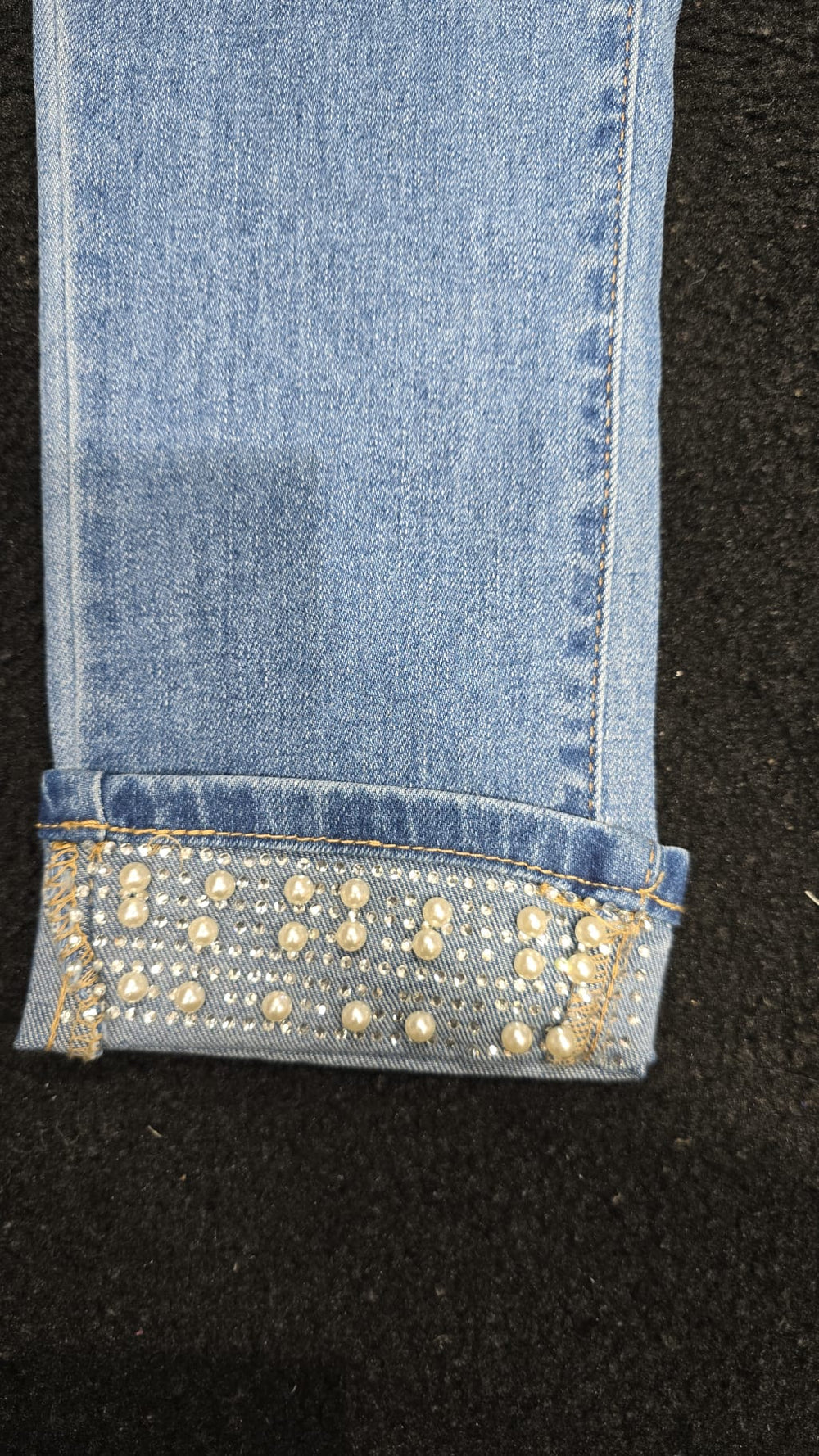 Pearl Turn Up Stretch Jeans (5P.PACK: UK8-16) - jqwholesale.com