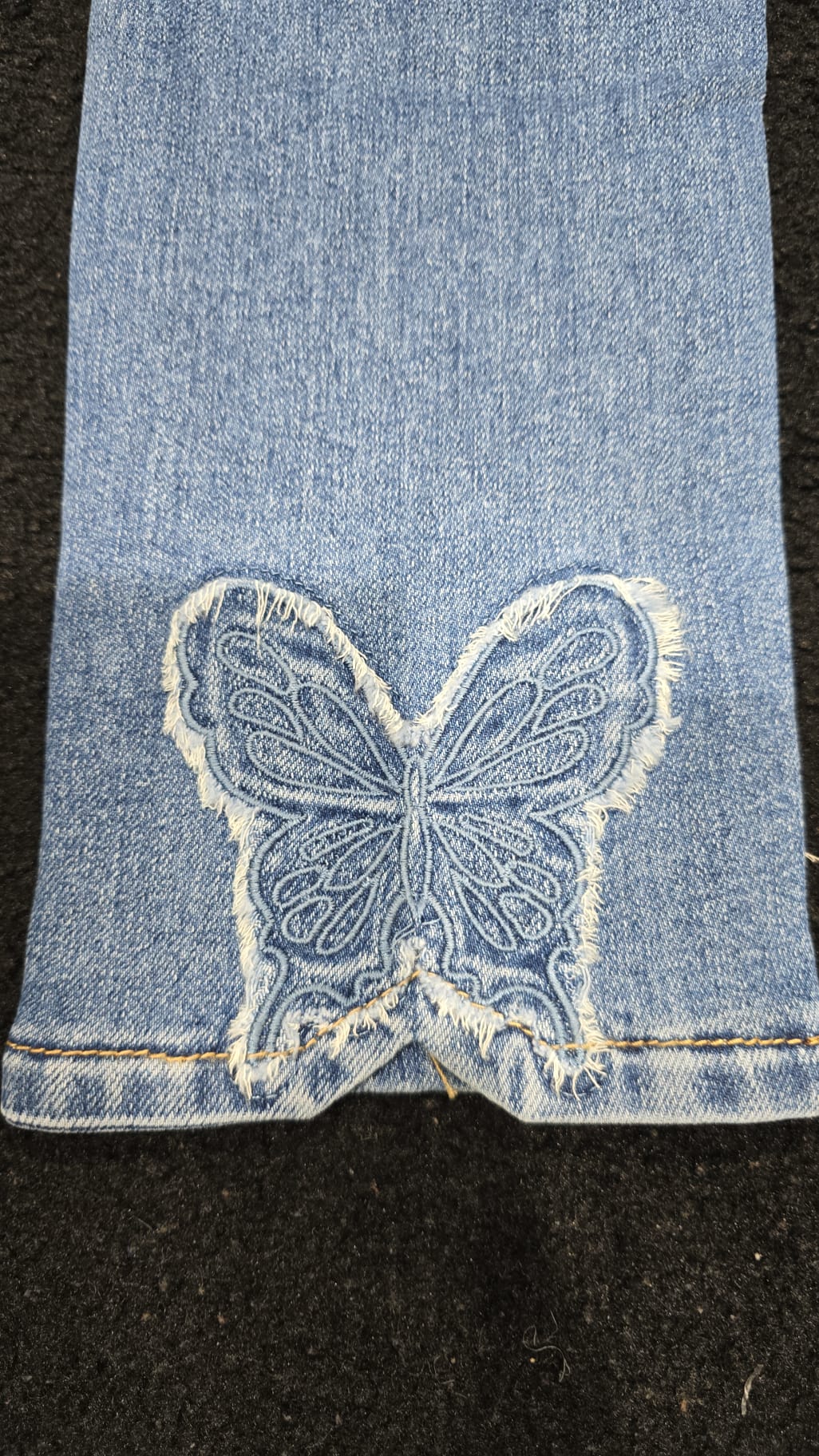 Vintage Butterfly Embellished Stretch Jeans (5P.PACK: UK8-16) - jqwholesale.com