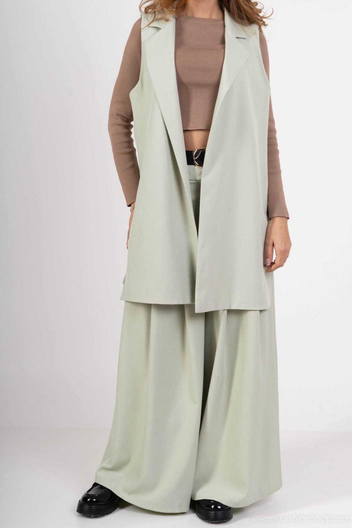 Zra Classy Wide Leg Belted Trousers – One Size (UK 8-14)
