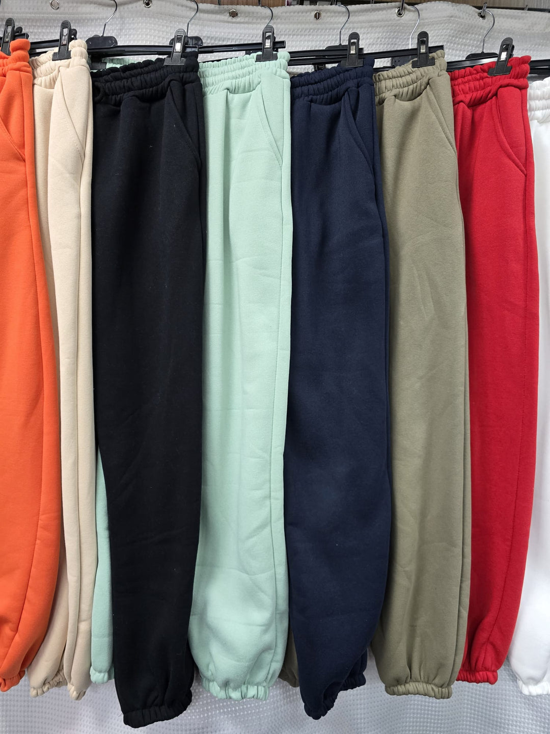 Cotton Heavy Quality Stretch Waist Jogging Bottom Trousers – One Size (UK 8-18) - jqwholesale.com