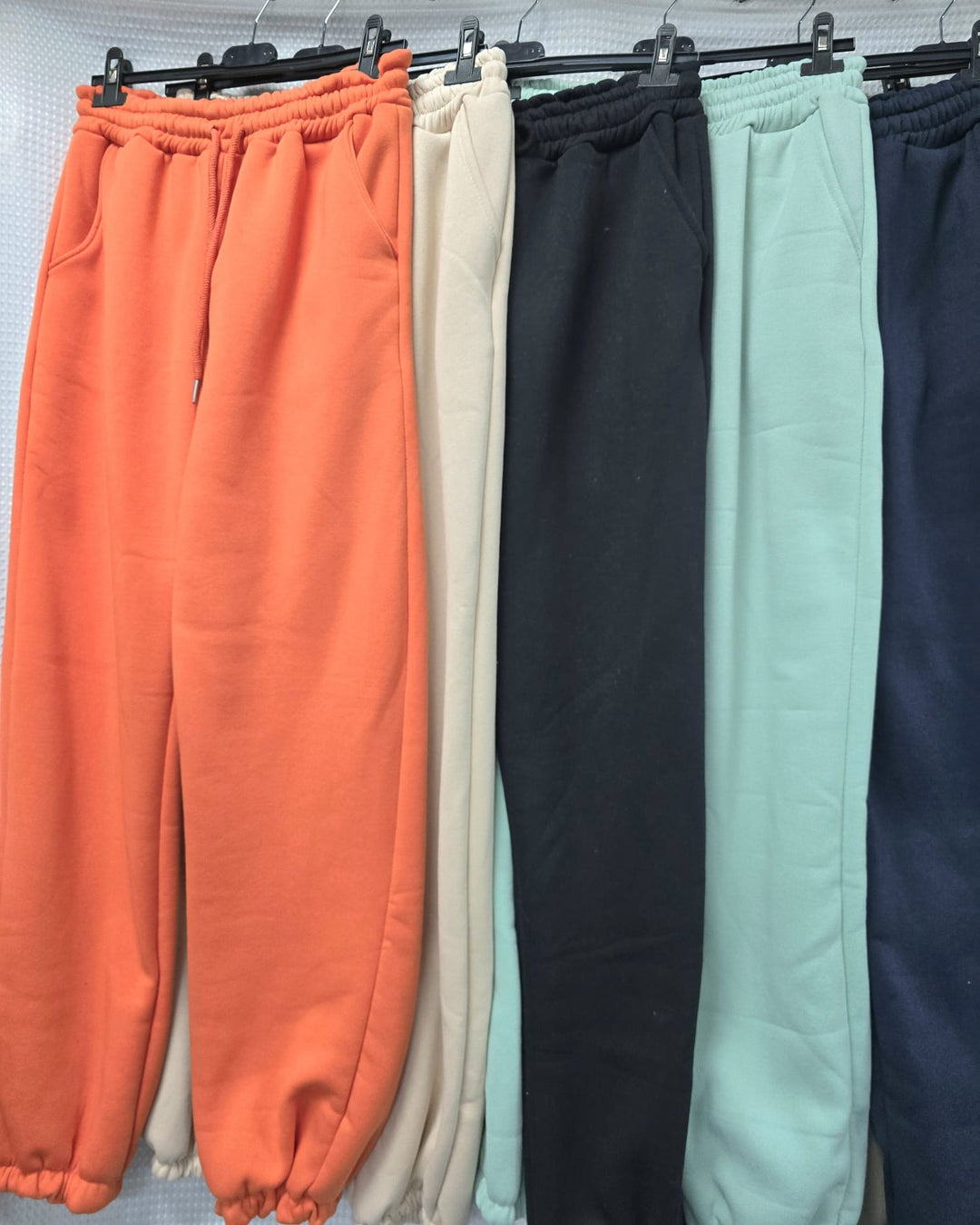 Cotton Heavy Quality Stretch Waist Jogging Bottom Trousers – One Size (UK 8-18) - jqwholesale.com